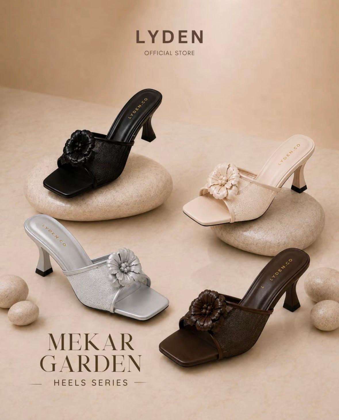 LYDEN Mekar Garden 6cm Pump Heels