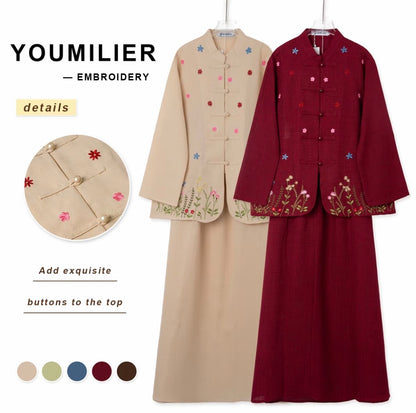 YM Nana Embroidered Skirt Set - FS/PS
