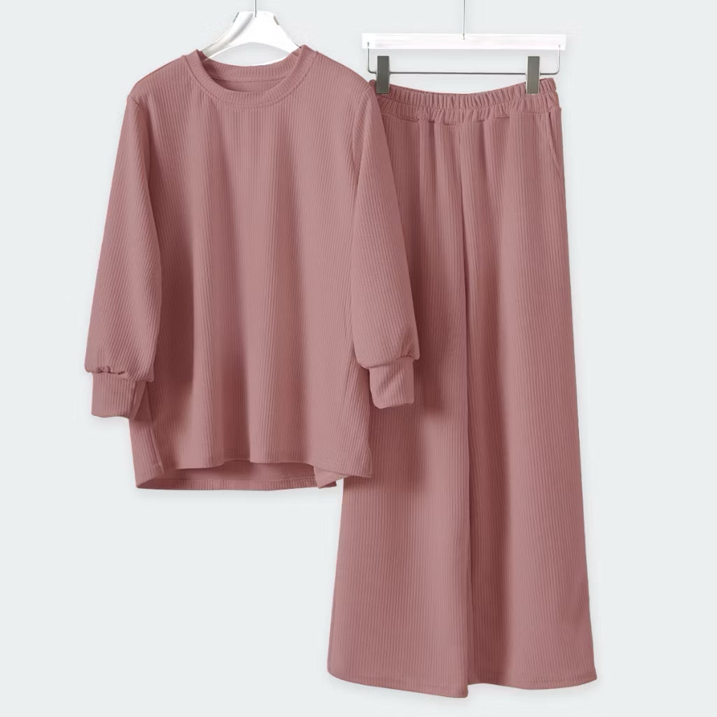 YM Sweatshirt Set (Blouse & Pants) - Free Size / Plus Size