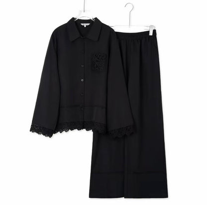 YM Ranisha Lace Pants Set