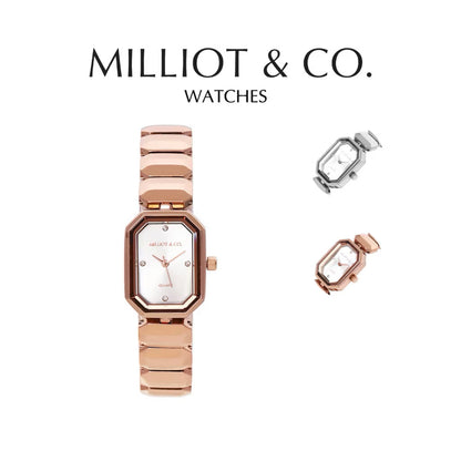 Milliot & Co Maya Stainless Steel Bracelet Watch