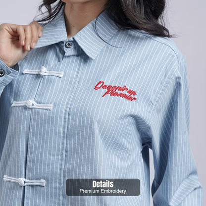 BELIEVEDIAGEMSAE – Cheongsam Shirt Longsleeve