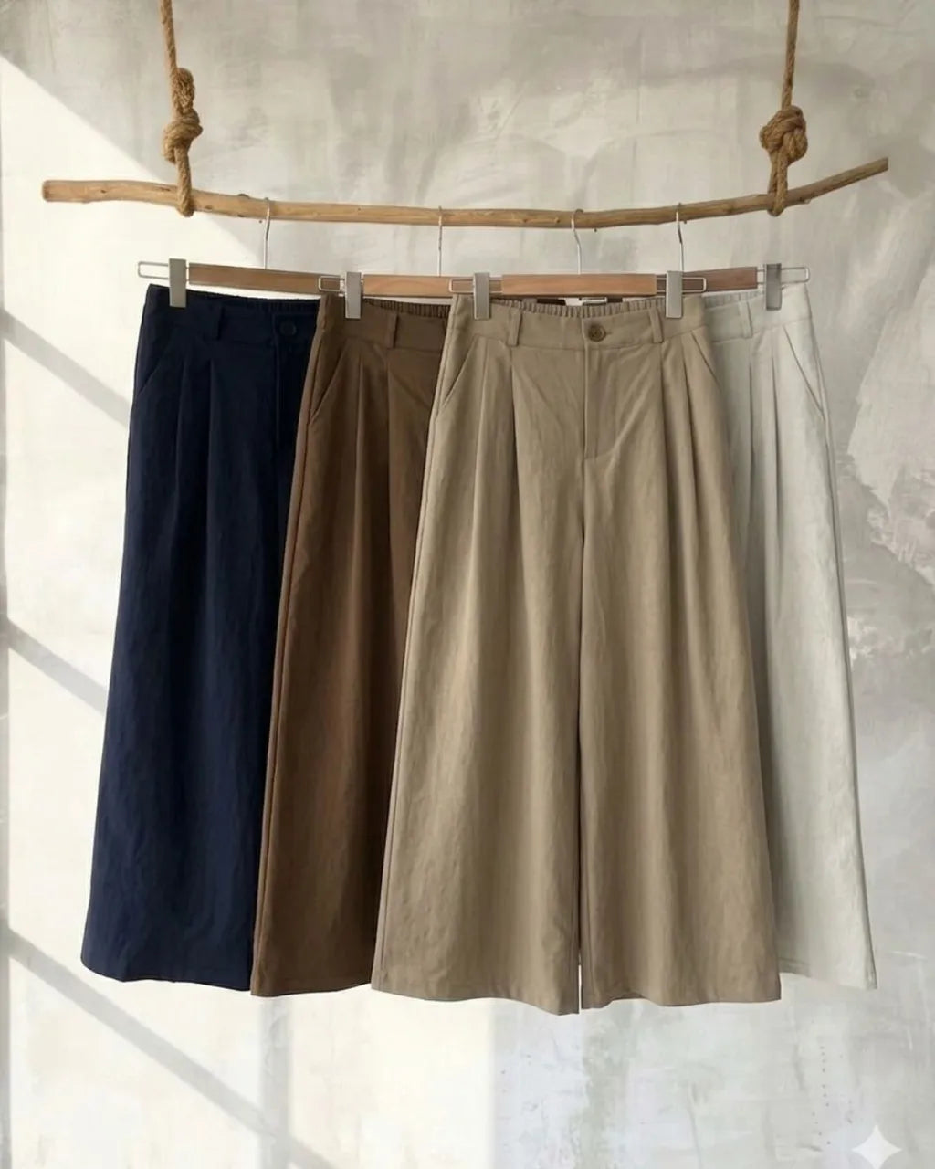 HW Zyha Cotton Slack Straight Cut Palazzo Long Pants