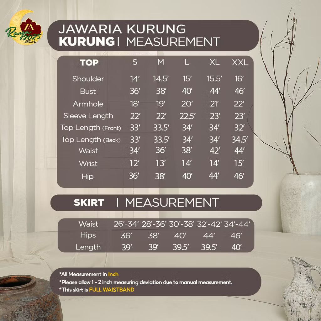 ZA Jawaria Kurung Set