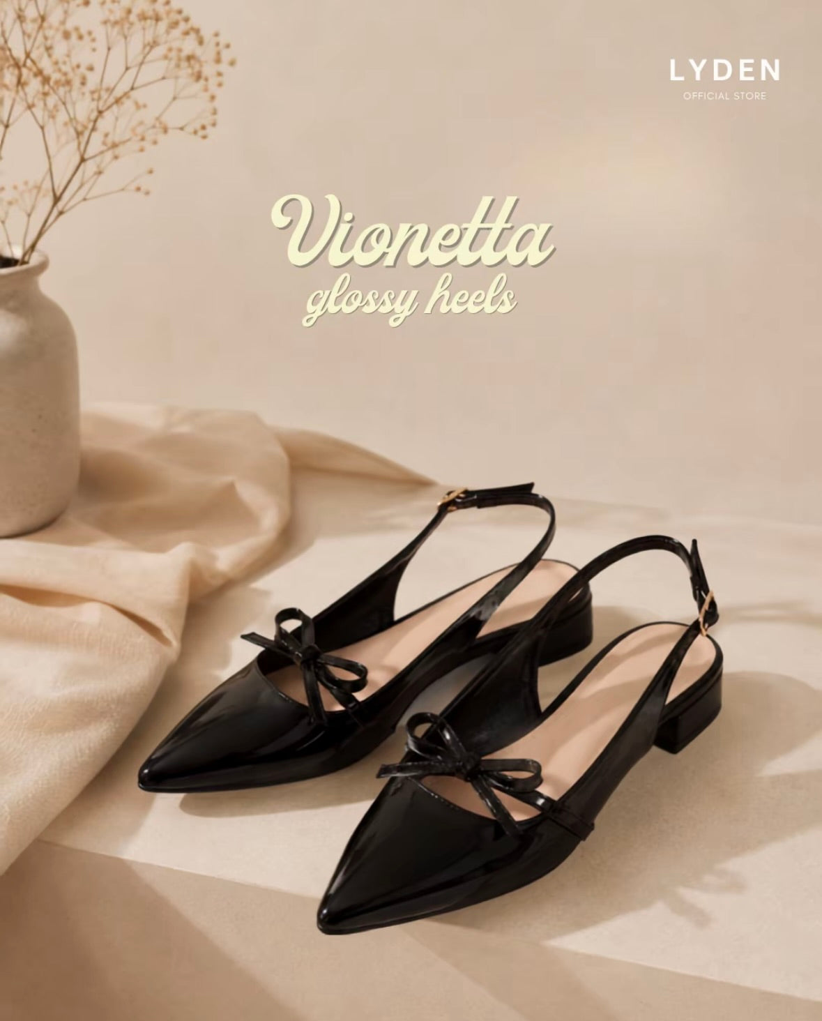 LYDEN Vionetta Glossy Heels