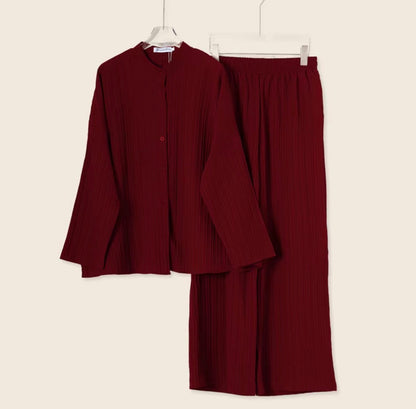 YM Hanami Set (Blouse & Pants) - Free Size/Plus Size