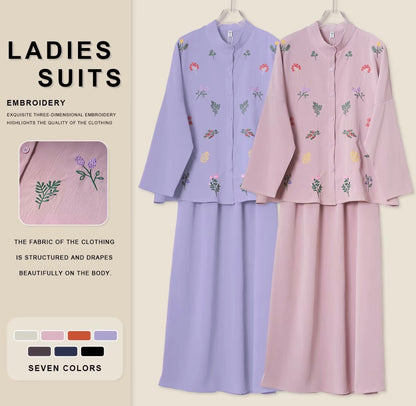 YM Bloom Set (Blouse & Skirt) - Free Size / Plus Size