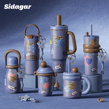 SIDAGAR Cowboy Series Bottle & Tumblers