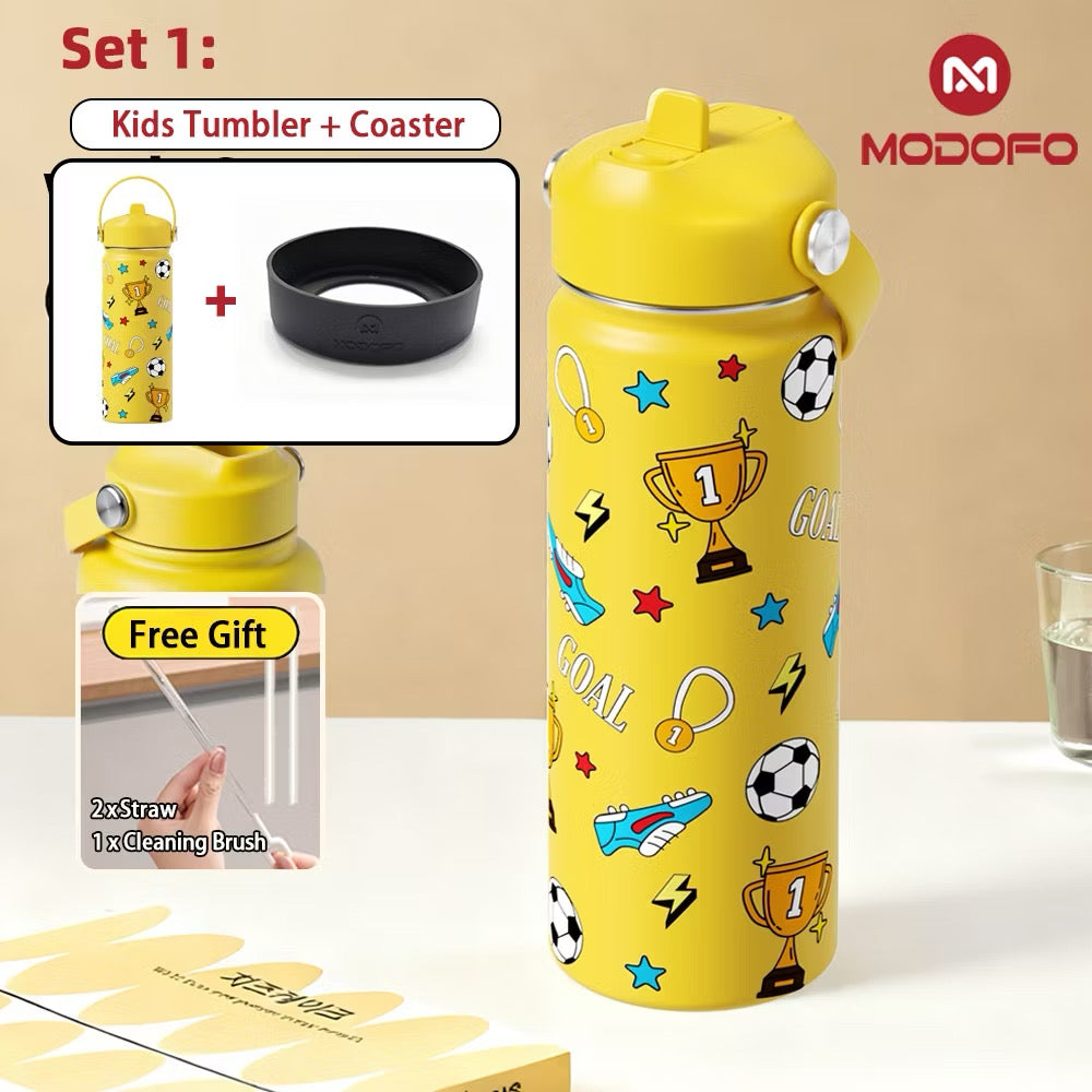 MDF  Kids Tumbler Thermos With Straw Bottle 18oz/530ml