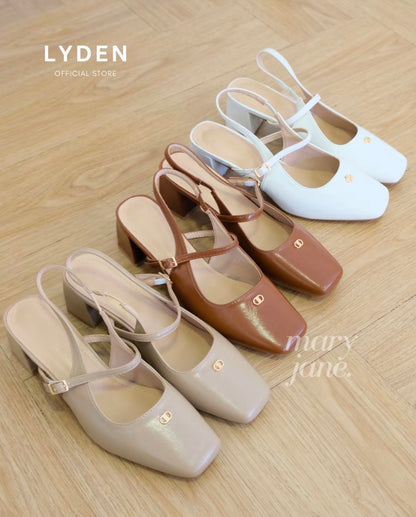 LYDEN Mary Jane Tasya Slingback Series (6cm Pump Heels)