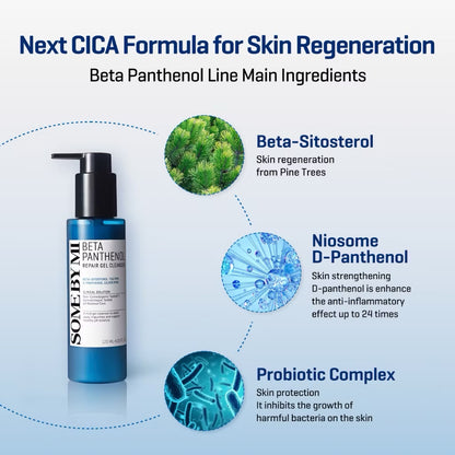 SBM Beta-Panthenol Repair 4 Set (Toner+Serum+Cream+Gel Cleanser)