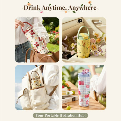 MDF Tumbler Thermos Bottle With Straw 32oz/1000ml