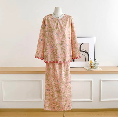 Baisanmy Casual Sulam Kurung Set