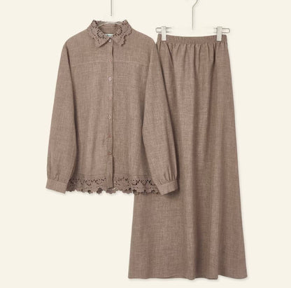 YM Gloria Lace Skirt Set