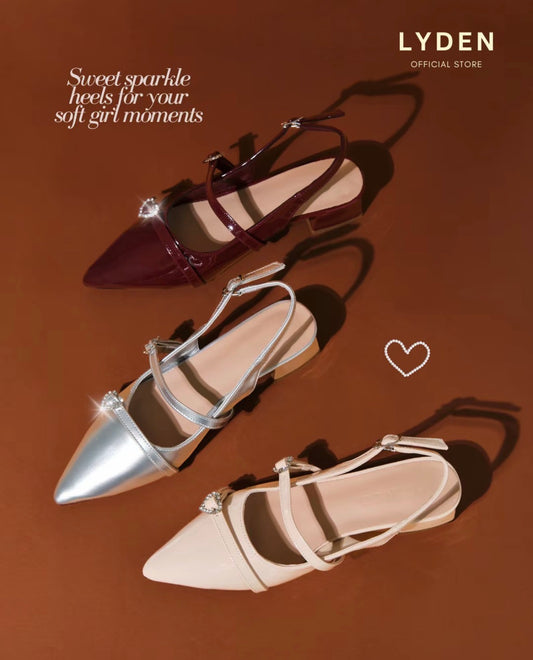 LYDEN Liora Charm Glossy Heels