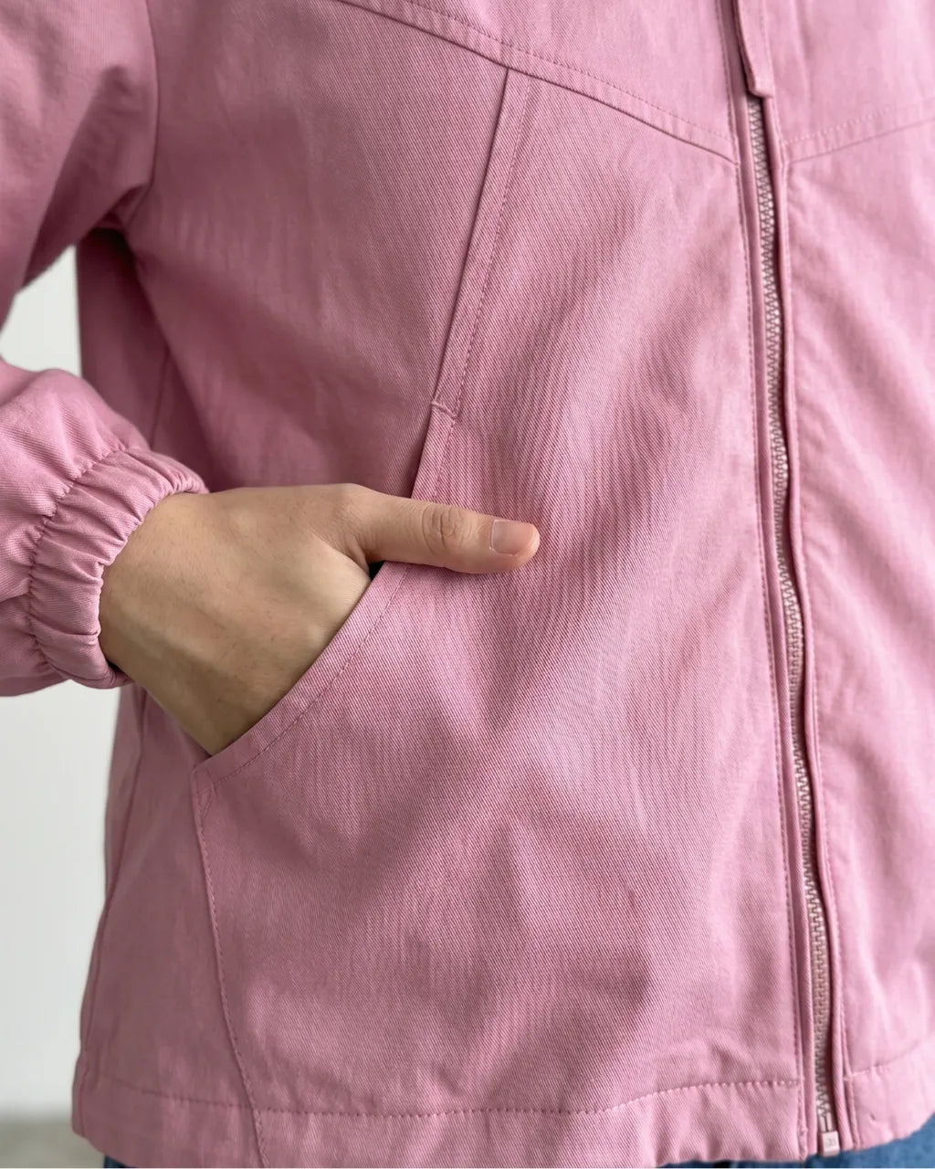HW [TOP ONLY] Miley Plain Hoodie Jacket Windbreaker