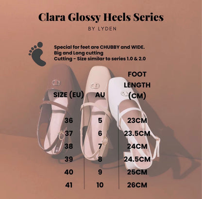LYDEN Clara Glossy 5cm Pump Heels Series