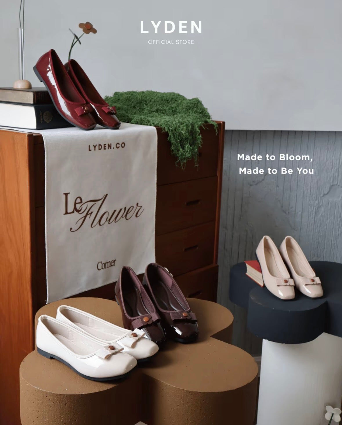 LYDEN Le Flowers Mini Bloom Flats Series