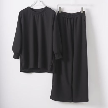 YM Sweatshirt Set (Blouse & Pants) - Free Size / Plus Size