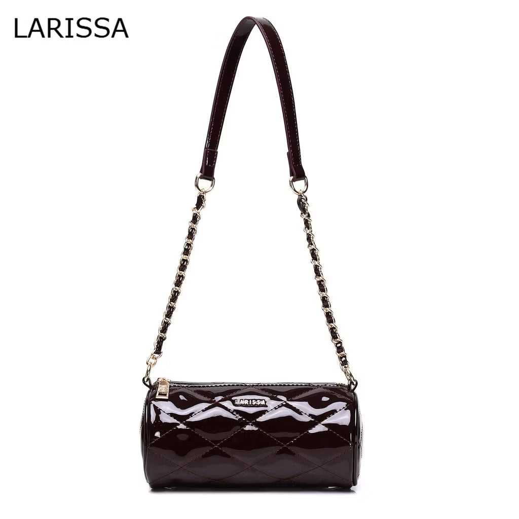 LARISSA Nyxie Glossy Quilted Bag
