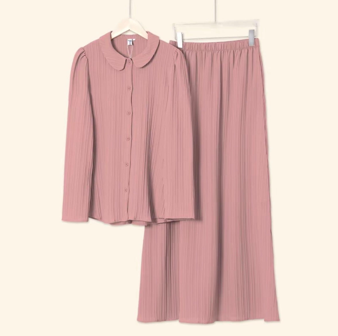 YM Yuri Set (Blouse & Skirt) - Free Size / Plus Size