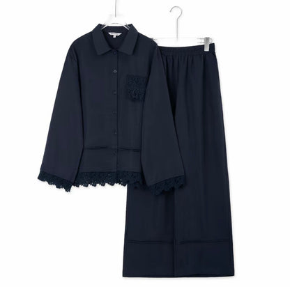 YM Ranisha Lace Pants Set