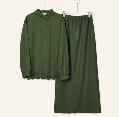 YM Gloria Lace Skirt Set