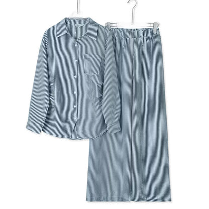 YM Suzy Striped Pants Set - S-XL
