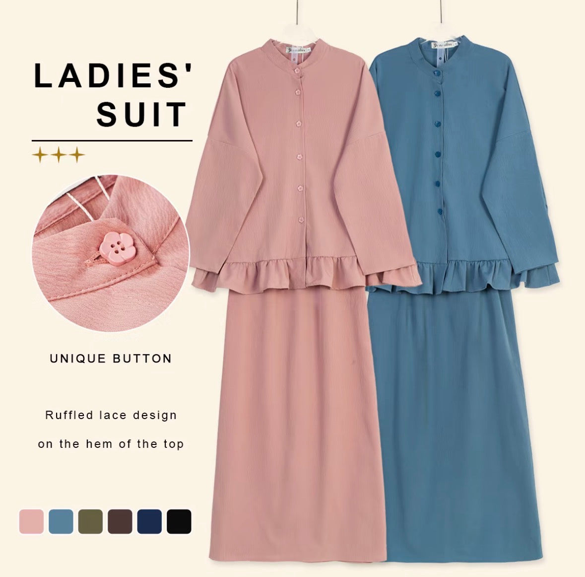 YM Lucy Ruffle Set - Free Size