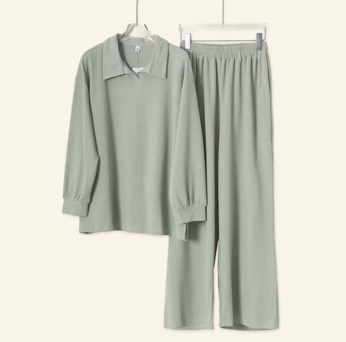 YM Elle/Ellene Set (Blouse & Pants) - Free Size/Plus Size