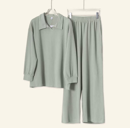 YM Elle/Ellene Set (Blouse & Pants) - Free Size/Plus Size