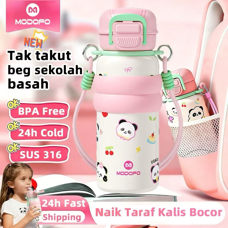 MDF  Kids Tumbler Thermos With Straw Bottle 18oz/530ml