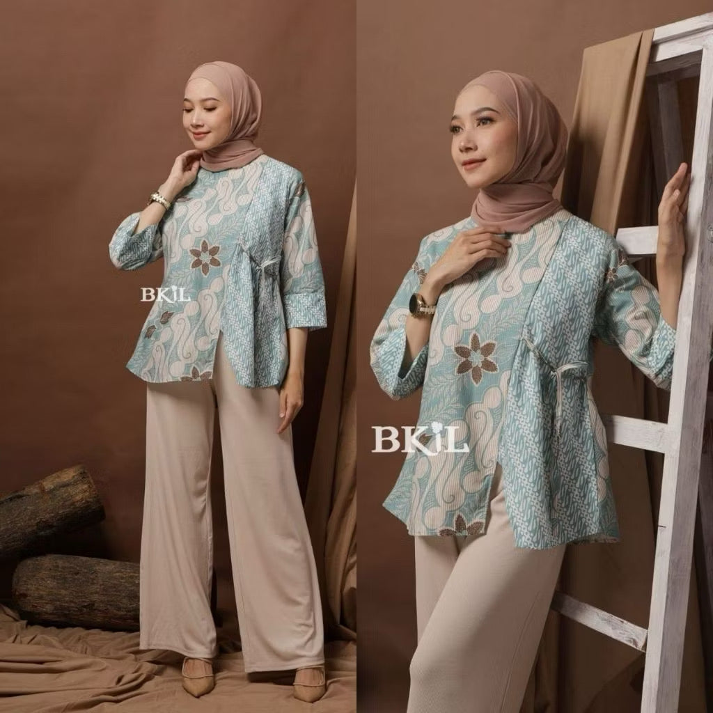 Modern Batik Cotton Top/Blouse