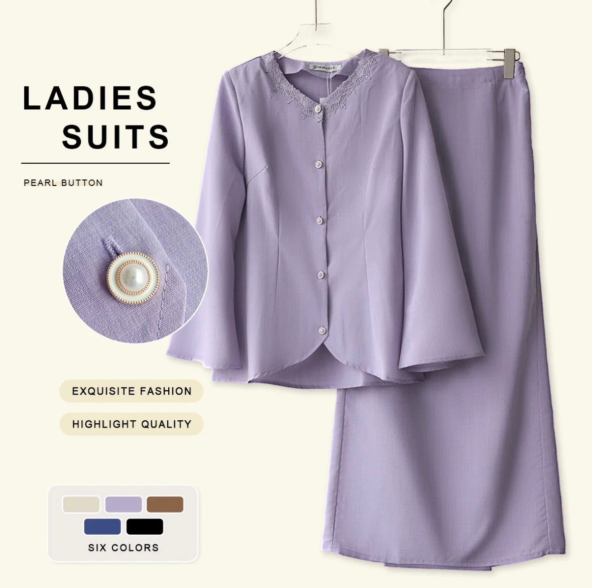 YM Maya Kurung Set - S-XL
