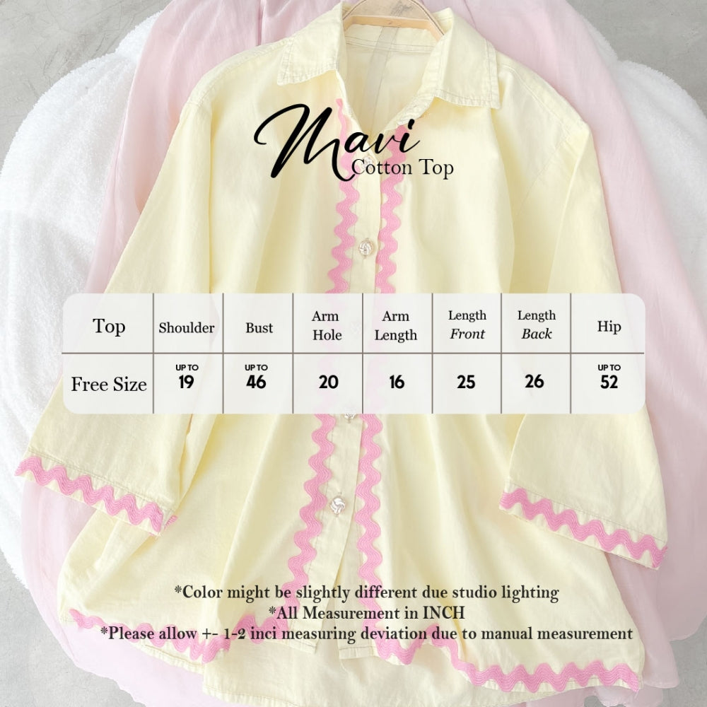 ABC Mavi Cotton Top