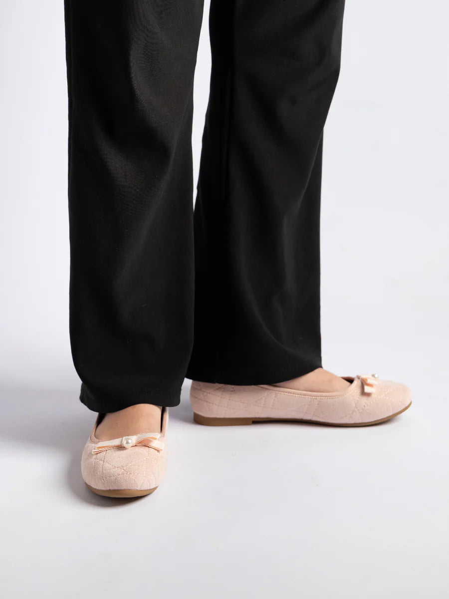 H2U Harper Suede Bow Flats