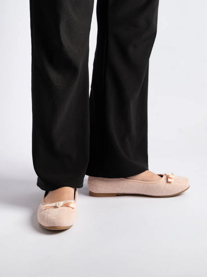 H2U Harper Suede Bow Flats