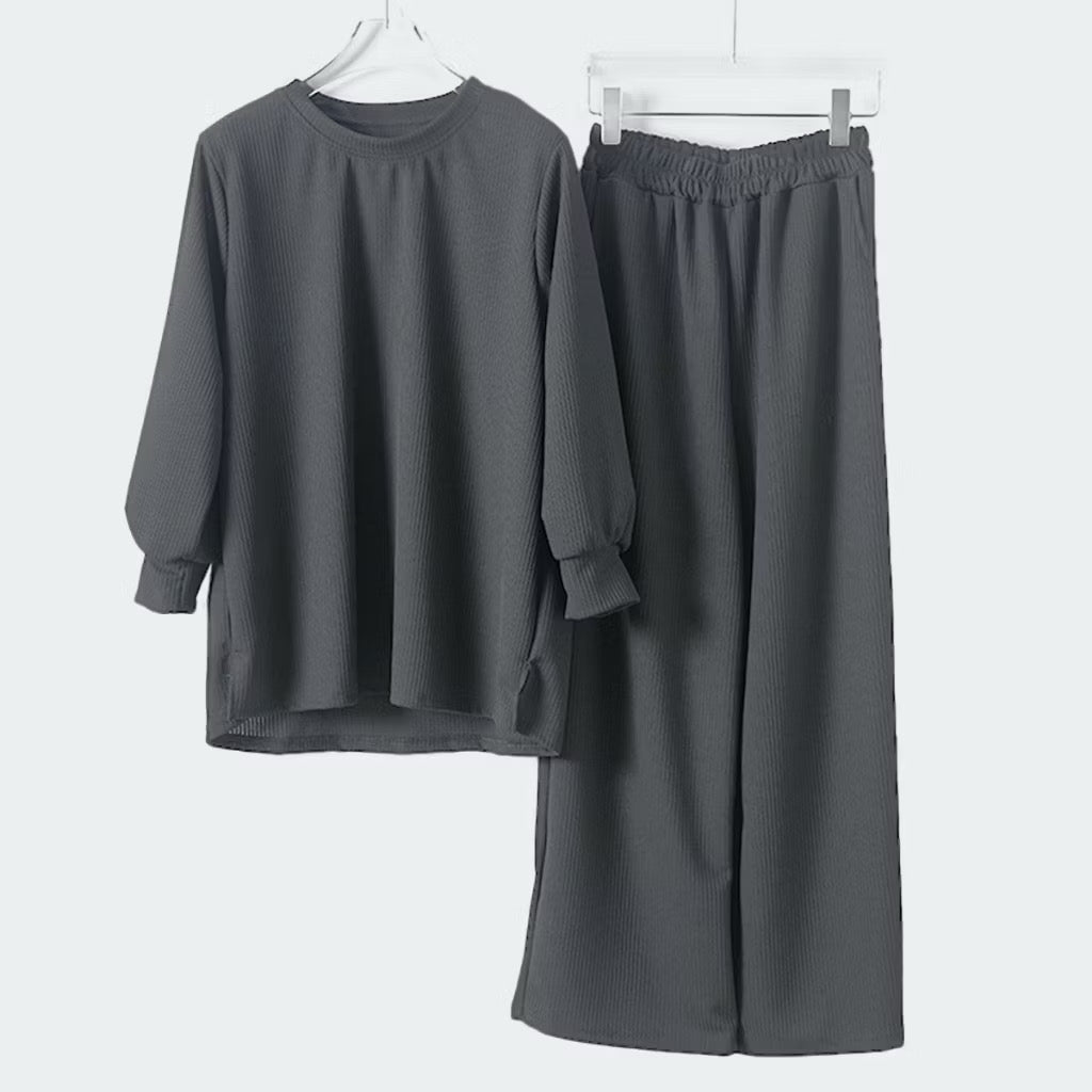 YM Sweatshirt Set (Blouse & Pants) - Free Size / Plus Size