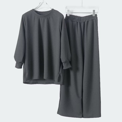 YM Sweatshirt Set (Blouse & Pants) - Free Size / Plus Size