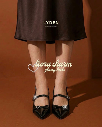 LYDEN Liora Charm Glossy Heels