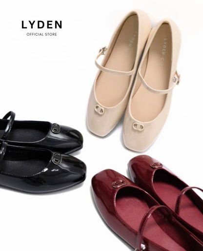 LYDEN Clara Glossy Strap Flats Series