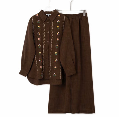 YM Kalissa Embroidered Pants Set - FS/PS