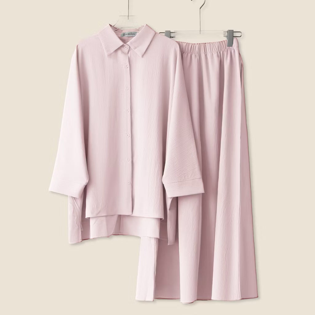 YM Helena Set (Blouse & Skirt) - Free Size