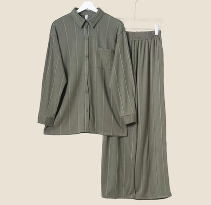YM Ella Set (Blouse & Pants) - Free Size