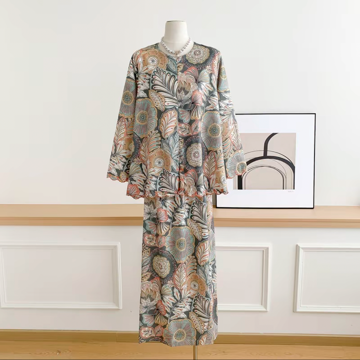 Baisanmy Flowy Kurung Set