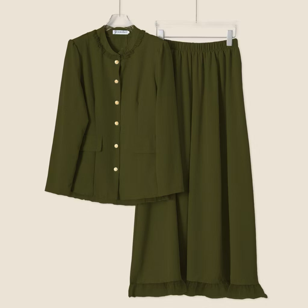 YM Ivy/Eva Ruffled Set - S-XL