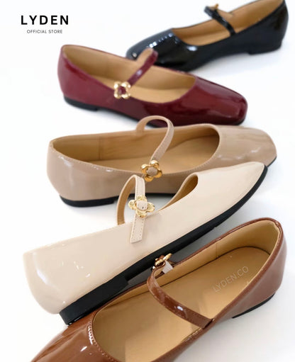 LYDEN Le Flowers Mini Flats with Strap
