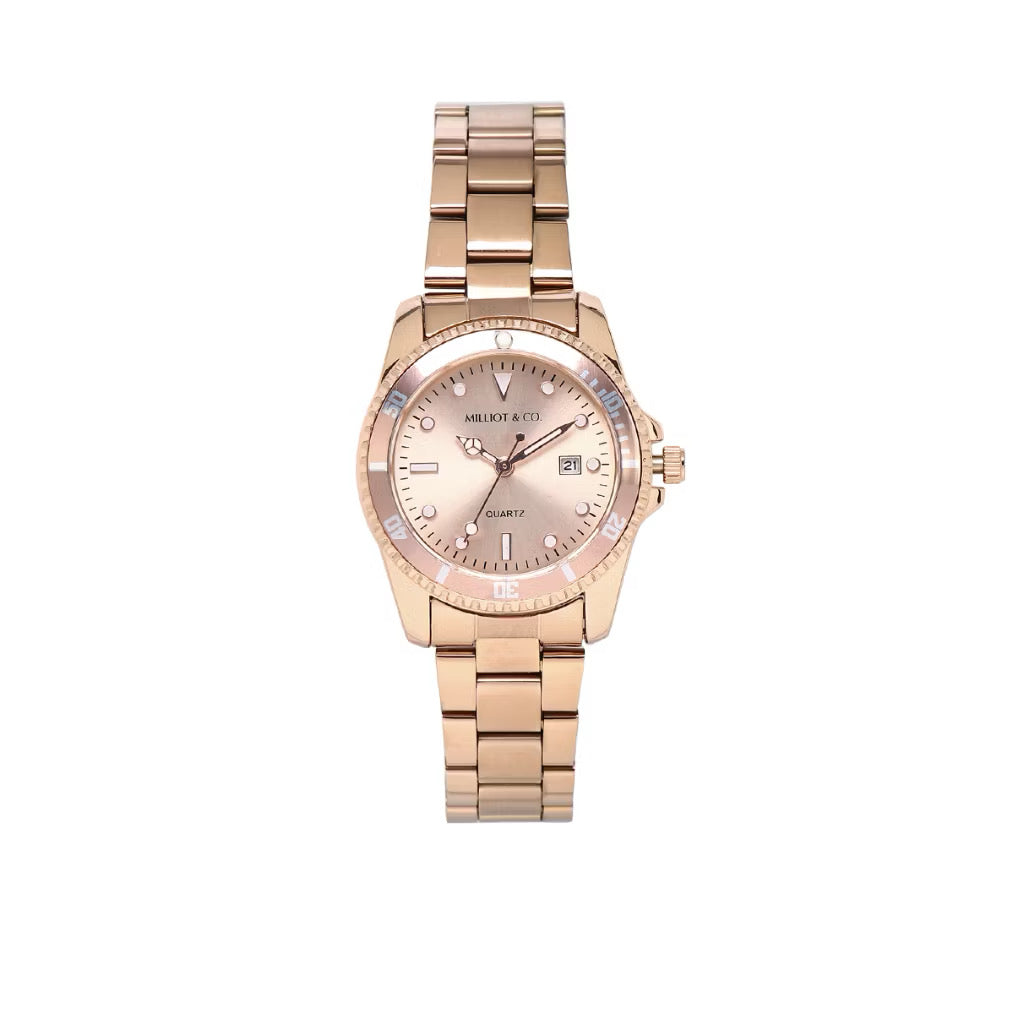 Milliot & Co Victoria Stainless Steel Strap Watch
