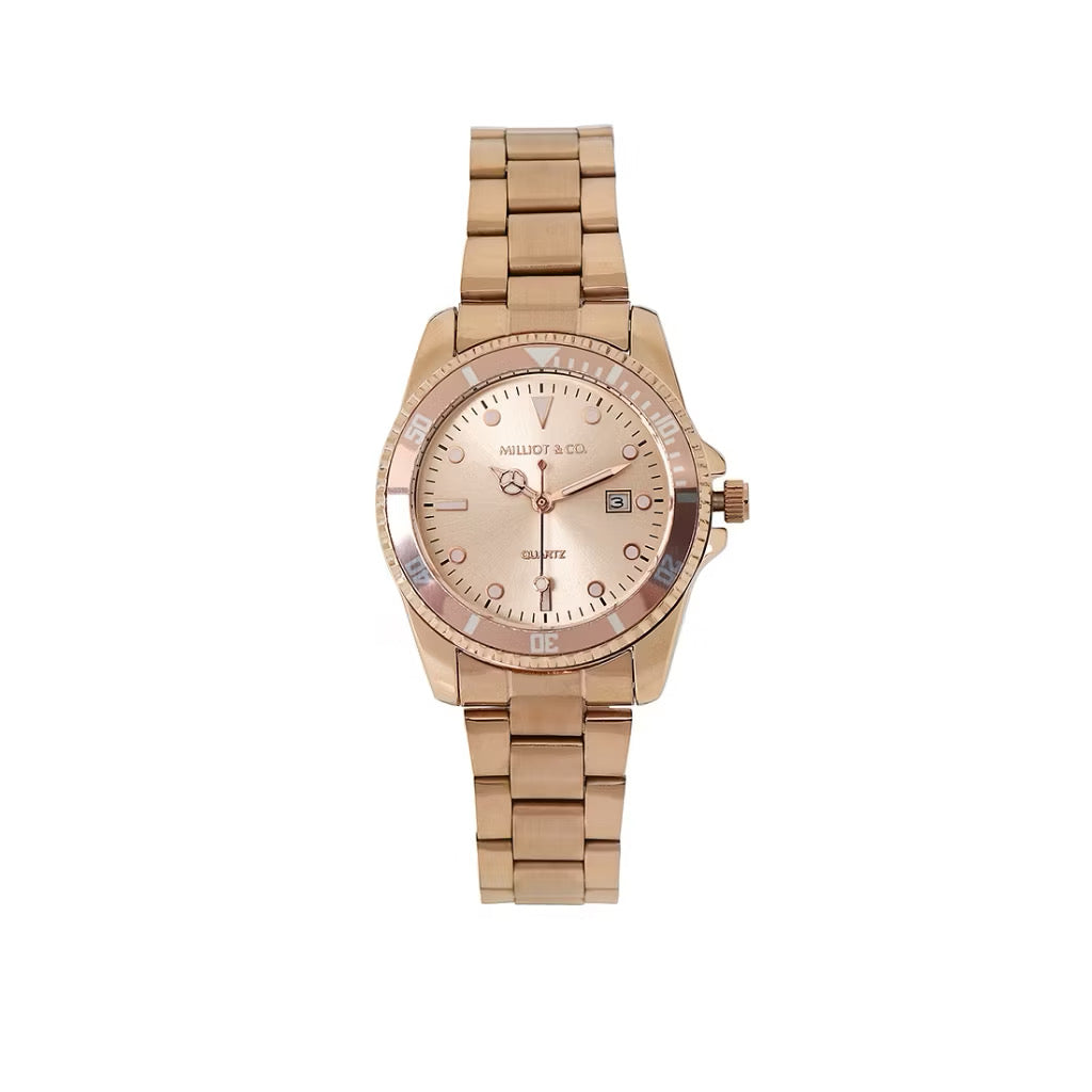 Milliot & Co Victoria Stainless Steel Strap Watch