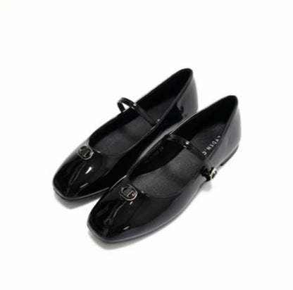 LYDEN Clara Glossy Strap Flats Series